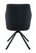 Esszimmerstuhl >BRAGA S< (2er-Set) drehbar, Leder Schwarz - 51x90x68 (BxHxT)