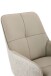 Esszimmerstuhl >FARO I S< (2er-Set) drehbar, Leder Beige - 62x90x67 (BxHxT)