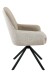 Esszimmerstuhl >FARO I S< (2er-Set) drehbar, Leder Beige - 62x90x67 (BxHxT)
