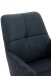 Esszimmerstuhl >FARO I S< (2er-Set) drehbar, Leder Schwarz - 62x90x67 (BxHxT)