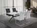 Freischwinger >INES S< (2er-Set) in Grau, Webstoff - 50x99x66cm (BxHxT)