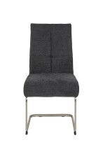 Freischwinger >INES S< (4er-Set) in Anthrazit, Webstoff - 50x99x66cm (BxHxT)