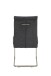 Freischwinger >INES S< (4er-Set) in Anthrazit, Webstoff - 50x99x66cm (BxHxT)
