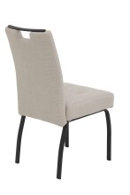 4-Fußstuhl >LINZ S< (2er-Set) in Beige, Webstoff - 49x97x64cm (BxHxT)