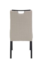 4-Fußstuhl >LINZ S< (2er-Set) in Beige, Webstoff - 49x97x64cm (BxHxT)
