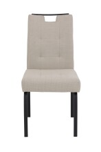 4-Fußstuhl >LINZ S< (4er-Set) in Beige, Webstoff - 49x97x64cm (BxHxT)