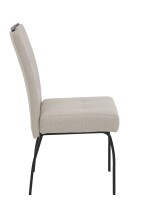 4-Fußstuhl >LINZ S< (4er-Set) in Beige, Webstoff - 49x97x64cm (BxHxT)
