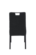 4-Fußstuhl >LINZ S< (4er-Set) in Anthrazit, Webstoff - 49x97x64cm (BxHxT)