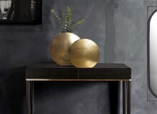 Dekovase >WL7.179< (2-teilig) in Gold, Aluminium - 35x34x14cm (BxHxT)