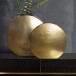 Dekovase >WL7.179< (2-teilig) in Gold, Aluminium - 35x34x14cm (BxHxT)