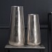 Dekovase >WL7.183< (2-teilig) in Silber, Aluminium - 45x21cm (HxD)