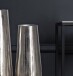 Dekovase >WL7.183< (2-teilig) in Silber, Aluminium - 45x21cm (HxD)