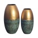 Dekovase >WL7.184< (2-teilig) in Gold, Aluminium - 47x25cm (HxD)