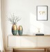 Dekovase >WL7.184< (2-teilig) in Gold, Aluminium - 47x25cm (HxD)