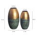 Dekovase >WL7.184< (2-teilig) in Gold, Aluminium - 47x25cm (HxD)