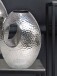 Dekovase >WL7.189< (2-teilig) in Silber, Aluminium - 29x39x17cm (BxHxT)