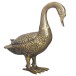 Dekofigur >Gans< in Gold, Aluminium - 46x42x19cm (BxHxT)