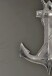 Hängedekoration >Anker< in Silber, Aluminium - 47x70x4cm (BxHxT)