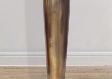 Dekovase >BOTTLE< in Gold, Aluminium - 100x14cm (HxD)