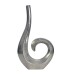 Dekovase >WL7.199< in Silber, Aluminium - 26x47x8cm (BxHxT)