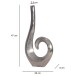 Dekovase >WL7.199< in Silber, Aluminium - 26x47x8cm (BxHxT)
