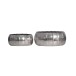 Dekovase >WL7.205< (2-teilig) in Silber, Aluminium - 17x39cm (HxD)