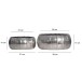 Dekovase >WL7.205< (2-teilig) in Silber, Aluminium - 17x39cm (HxD)