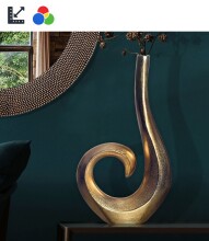 Dekovase >WL7.198< in Gold oder silber, Aluminium -...