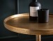 Beistelltisch >WL7.207< in Gold, Marmor / Aluminium - 58x34cm (HxT)