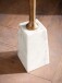 Beistelltisch >WL7.207< in Gold, Marmor / Aluminium - 58x34cm (HxT)