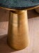 Beistelltisch >WL7.209< in Gold, Baroda Marmor & Aluminium - 57x40cm (HxD)