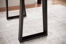 Konsolentisch >WL7.240< in Akazie, Massivholz & Metall - 118x41x76cm (LxBxH)