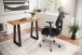 Konsolentisch >WL7.240< in Akazie, Massivholz & Metall - 118x41x76cm (LxBxH)