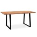 Esstisch >WL7.241< in Akazie, Massivholz & Metall - 120x60x76cm (LxBxH)
