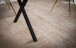 Esstisch >WL7.251< in Akazie, Massivholz & Metall - 120x60x76cm (LxBxH)