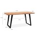 Esstisch >WL7.256< in Akazie, Massivholz & MEtall - 120x60x76cm (LxBxH)