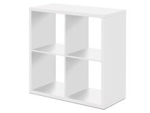 Regal >Mareen II< in Weiß - 73x73x33cm (BxHxT)