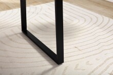 Schreibtisch >WL7.261< in Akazie / schwarz - 120x60x76 (LxBxH)