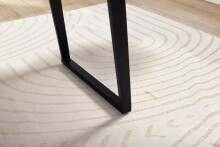 Schreibtisch >WL7.276< in Akazie / schwarz - 120x60x76 (LxBxH)