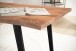 Schreibtisch >WL7.276< in Akazie / schwarz - 120x60x76 (LxBxH)