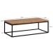 Couchtisch >WL7.309< in Akazie, Massivholz & Metall - 120x40x60cm (BxHxT)