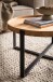 Couchtisch >WL7.311< in Akazie, Massivholz & Metall - 35x60cm (HxD)