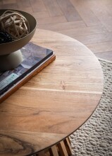 Couchtisch >WL7.312< in Akazie, Massivholz - 40x60cm (HxT)