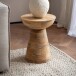 Beistelltisch >WL7.307< in Mango, Massivholz - 45x37cm (HxD)