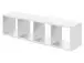 Raumteilerregal >Mareen< in Weiß - 38x141x33cm (BxHxT)