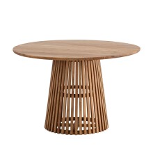 Esstisch >WL7.313< in Akazie, Massivholz - 77x120cm (HxD)