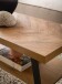 Couchtisch >WL7.316< in Eiche Dekor Fischgrät - 100x41x40 (BxHxT)