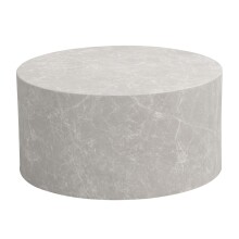 Couchtisch >MONOBLOC< in Stein-Optik Sandfarben, MDF - 30x60cm (HxT)