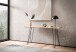 Konsolentisch >WL7.318< in Akazie, Massivholz & Metall - 150x75x36cm (BxHxT)