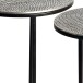 Satztisch >WL7.347< (2-teilig) in Silber, Aluminium / Metall - 48x40cm (HxD)